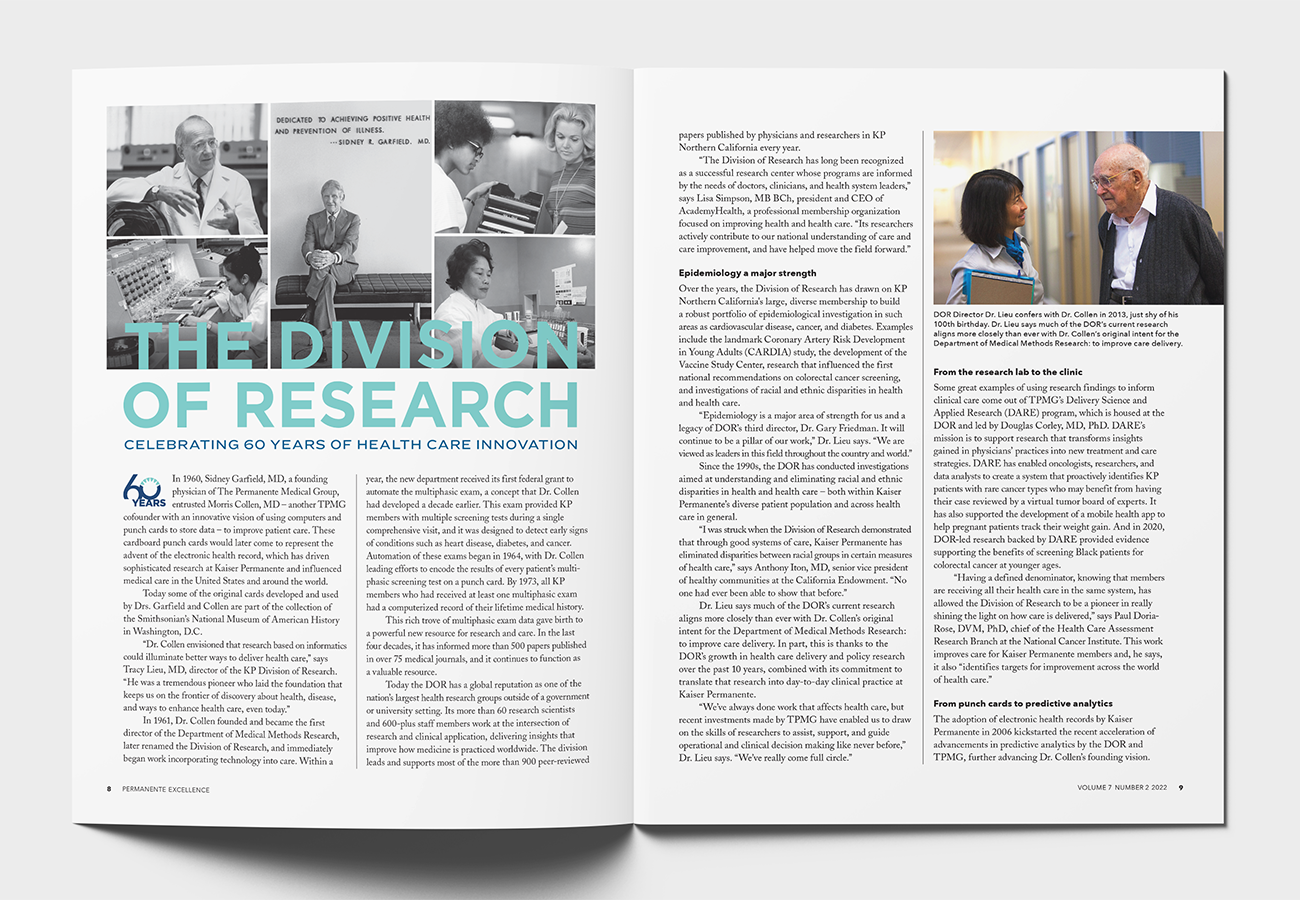 The Division of Research: Celebrating 60 Years of Healthcare Innovation